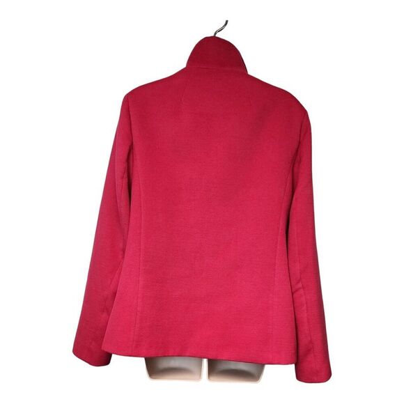 Land's End Hot Pink Long Sleeve Jacket Size 6 - Picture 2 of 7